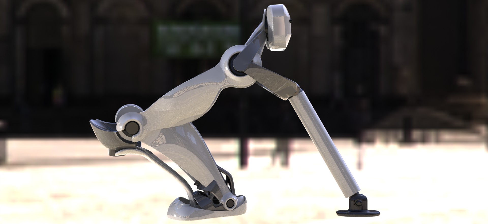 B 外骨骼 跳跃外骨骼 单兵辅助骨骼 机械设计 3D建模图纸jumping-exoskeleton